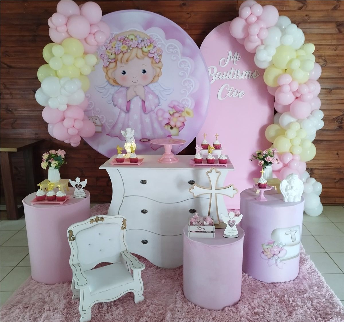 Bautismo, decoraciones realizadas