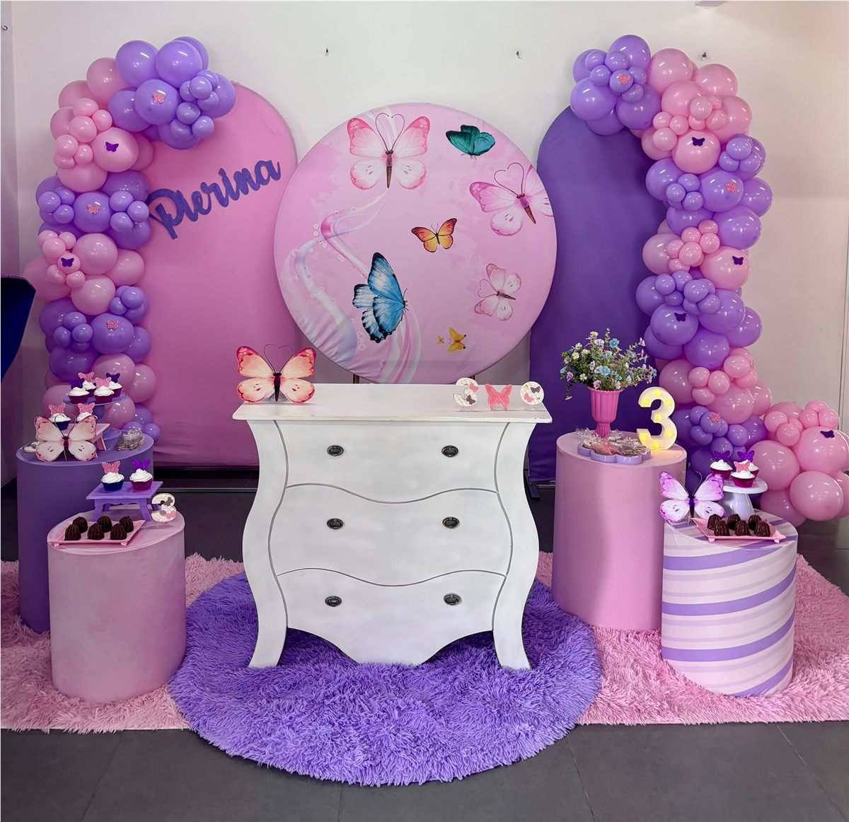 Mariposas, decoraciones realizadas